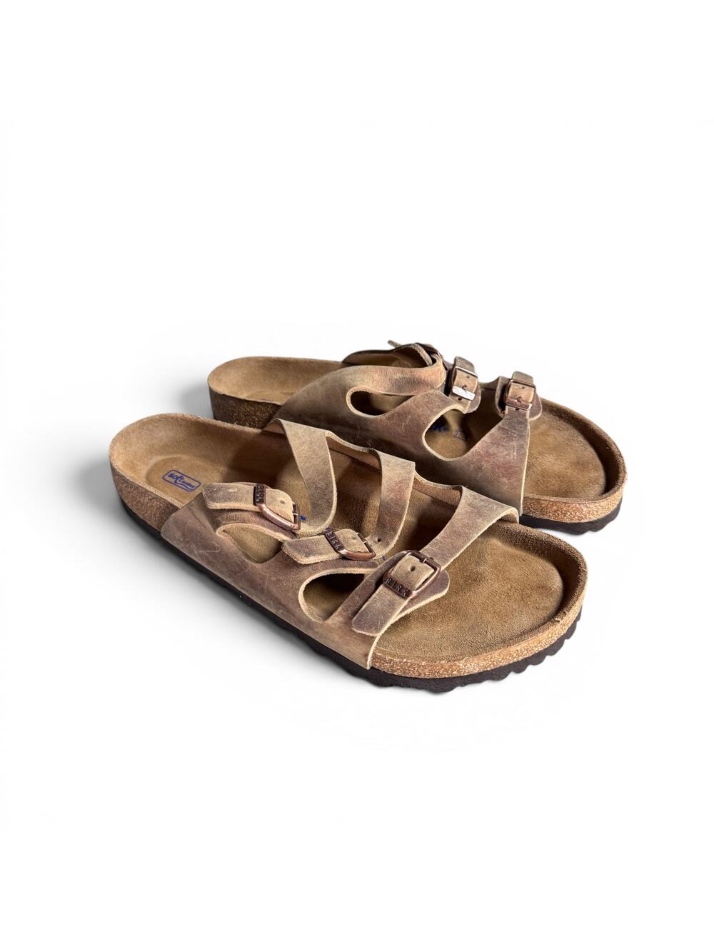 Birkenstock Florida Sandals Tobacco Brown EU 39 Reg (US 8-8.5) New Without Tags